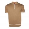 Swade KN391 Zip Knit Camel