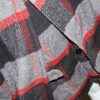 People's Market Long Check Red Black Coat - Image 3