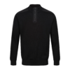 Luke 1977 Heddon Zip Knit Jumper Black