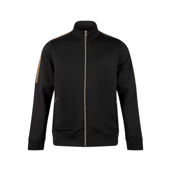 Luke 1977 Redwood Zip Through Sweat Black