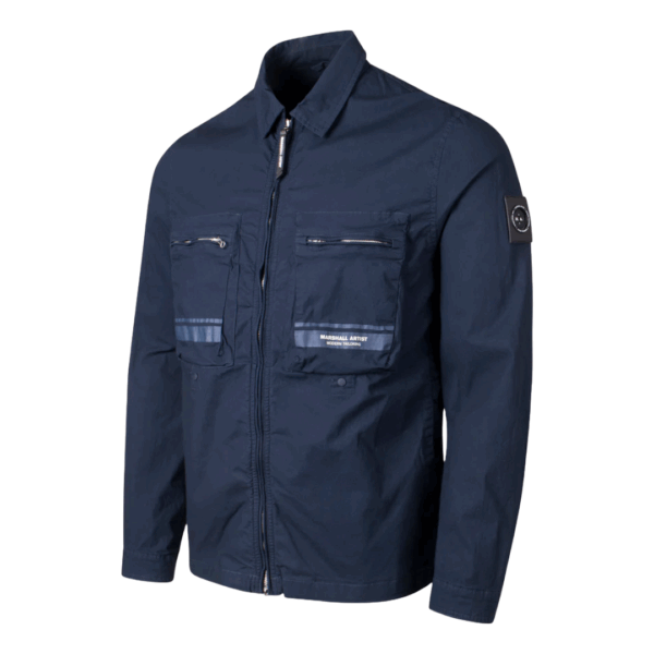 Marshall Artist Seafield Overshirt Navy - Image 2