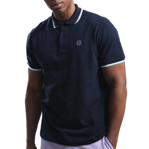 Marshall Artist Tipped Siren Polo Navy