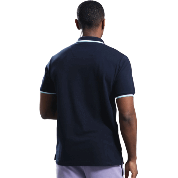 Marshall Artist Tipped Siren Polo Navy - Image 2
