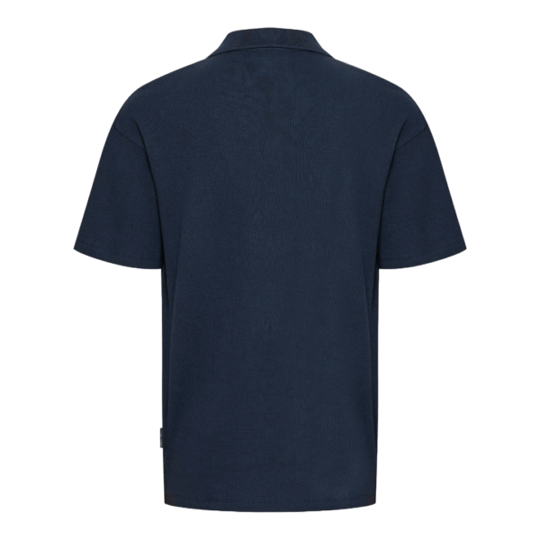 Casual Friday Cameron SS Waffle Polo Dark Navy - Image 2