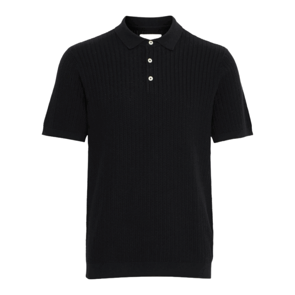 Casual Friday Karl Structured Knit Polo Dark Navy