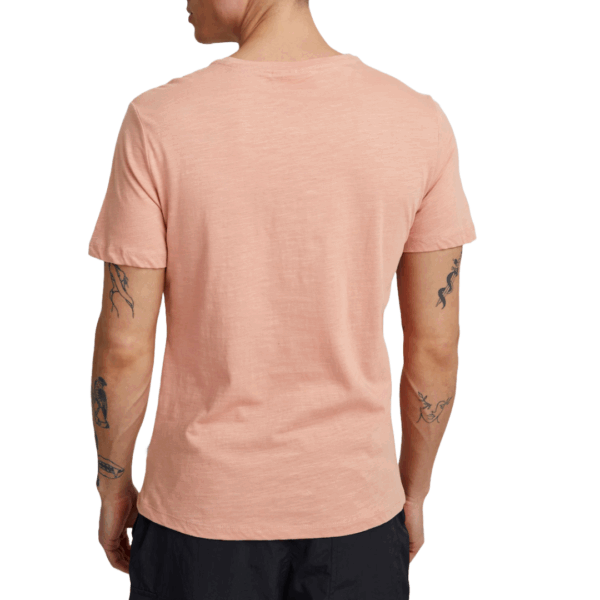 Casual Friday Thor Slub Yarn T-Shirt Salmon - Image 2