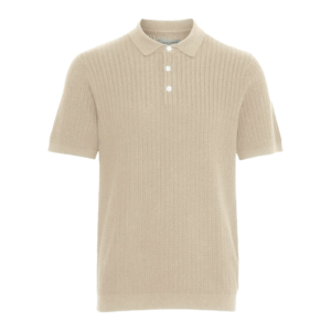 Casual Friday Karl Structured Knit Polo Wheat