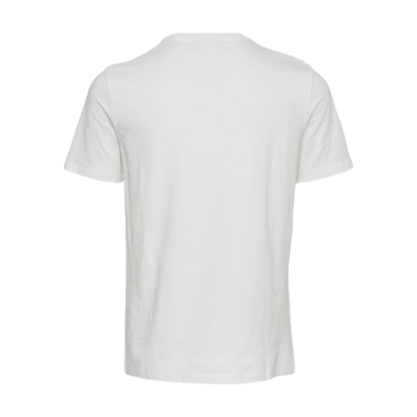Casual Friday Thor Slub Yarn T-Shirt Off White - Image 3