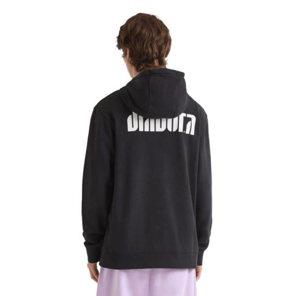 Diadora Athl. Logo Hoodie Black - Image 2