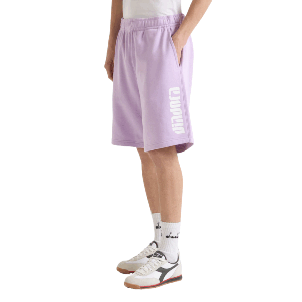 Diadora Bermuda Athl. Logo Shorts Wing Violet - Image 2