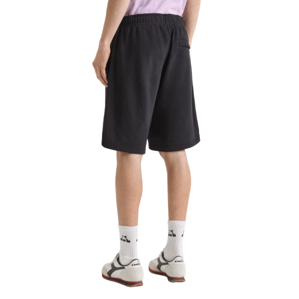 Diadora Bermuda Athl. Logo Shorts Black - Image 3