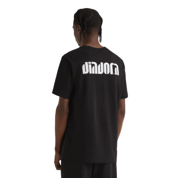 Diadora SS Athl. Logo SL T-Shirt Black - Image 2