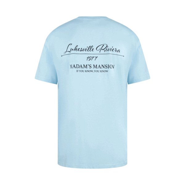 Luke 1977 Eze Printed Relax T-Shirt Sky Blue - Image 2