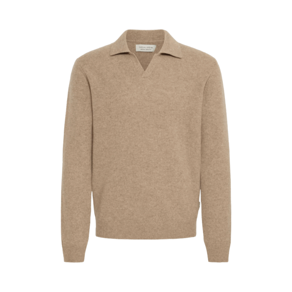 Casual Friday Karl Lambswool Polo Camel