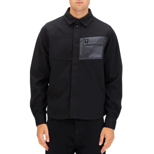 Luke 1977 Hawich Multi Pocket Overshirt Black - Image 2