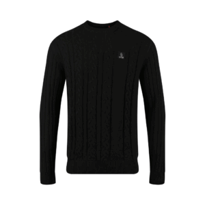 Luke 1977 Mitcham Cable Knit Black