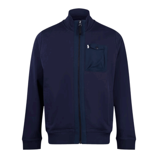 Luke 977 Sutton Zip Through Sweat Dark Navy