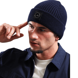 Marshall Artist Siren Cable Knit Beanie Navy