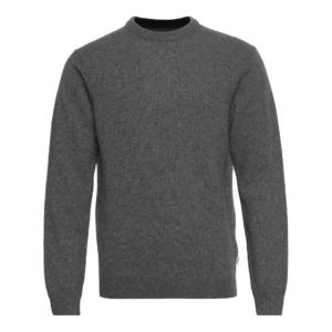 Casual Friday Karl Lambswool Crew Charcoal