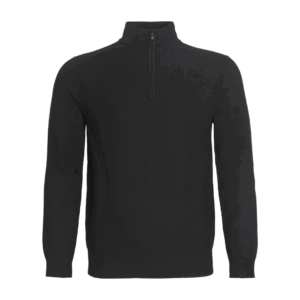 Arthur & Russell KN420 Quarter Zip Knit Black