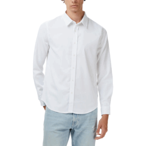 Guess Griffin Luxe Twill Shirt White