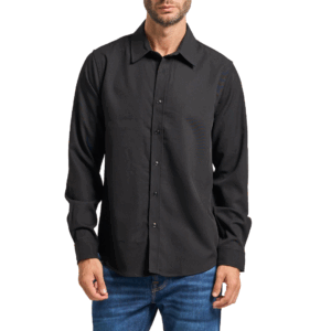 Guess Griffin Luxe Twill Shirt Black