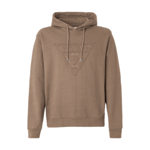 Guess Triangle Raw Patch Hoodie Taupe