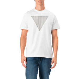 Guess Triangle Logo T-Shirt White
