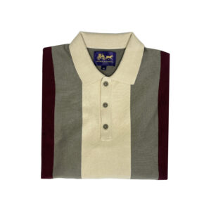 Arthur & Russell KN406 Block Knitted Polo Sage