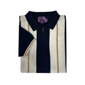 Arthur & Russell KN425 SS Knitted Polo Navy