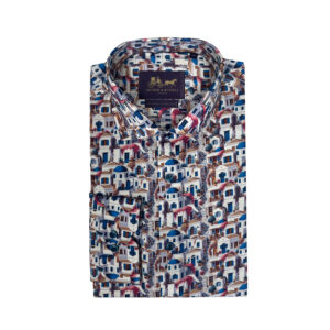 Arthur & Russell SH654 Digital Print Shirt Blue