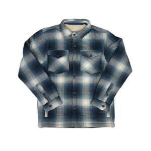 Van Larsson Shacket Check Blue