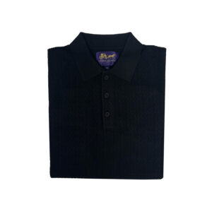 Arthur & Russell KN422 Knitted Polo Black