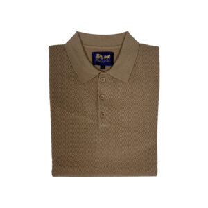 Arthur & Russell KN422 Knitted Polo Taupe