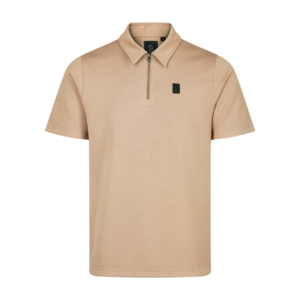 Luke 1977 Euphonic Modal Zip Polo Fawn