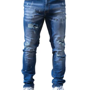 Enzo MJ50 Ripped Jeans Light Wash