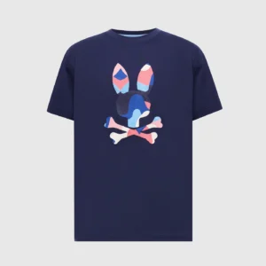 Psycho Bunny Ara Graphic Tee Evening Blue