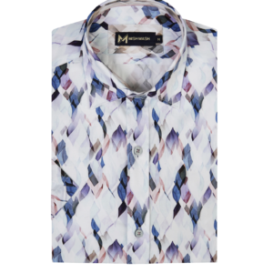 Mish Mash Hunter S/S Shirt White & Blue