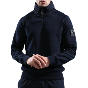 Marshall Artist Stanford 1/4 Zip Hoodie Navy
