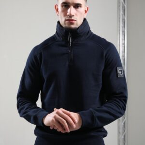 Marshall Artist Stanford 1/4 Zip Hoodie Navy