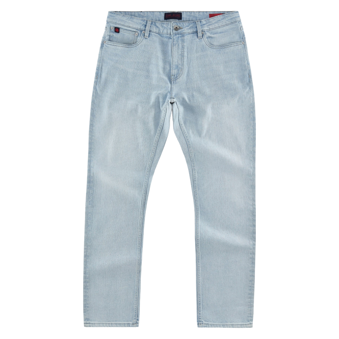 DML Alaska Straight Fit Jeans In Light Stone