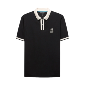 Psycho Bunny Ridley Pique Polo Black