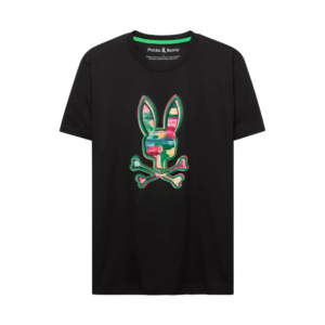 Psycho Bunny Nate Graphic Tee Black