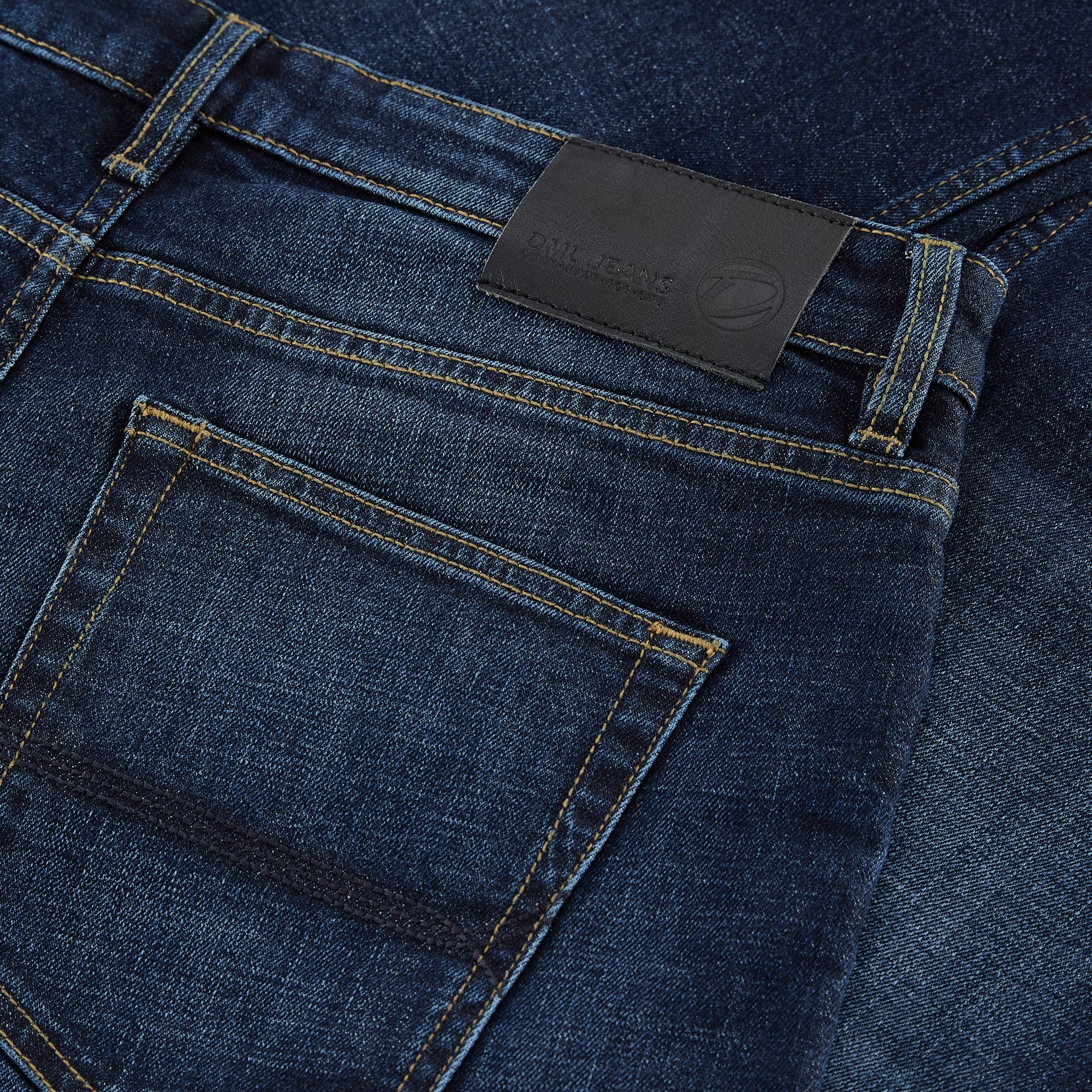 DML Alaska Straight Fit Jeans In Dark Blue - Image 3