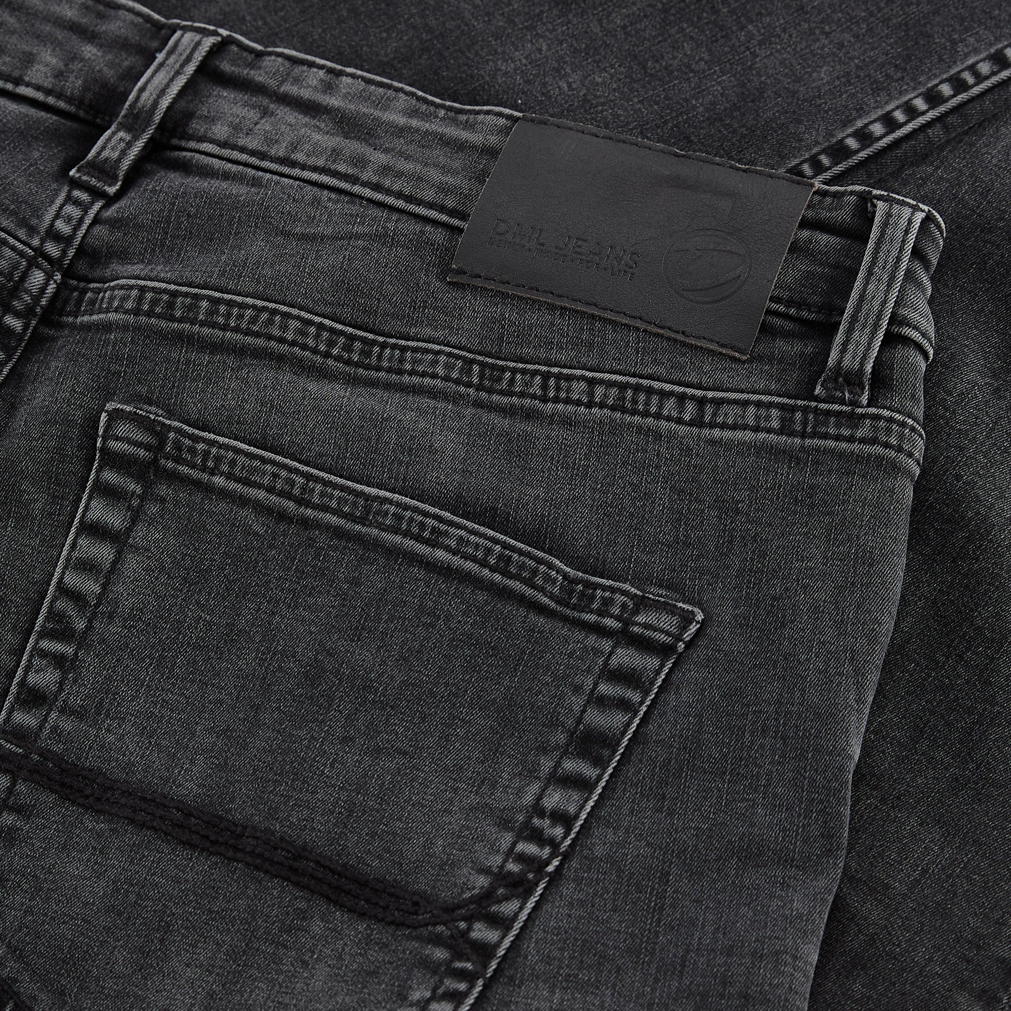 DML Dakota Slim Fit Jeans In Shadow Grey - Image 4